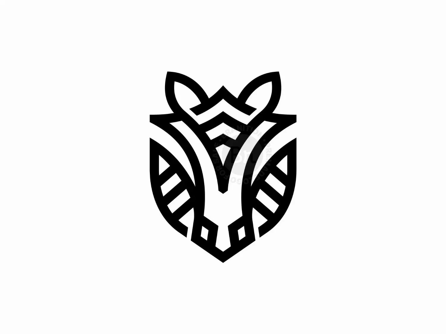 Zebra Shield Logo