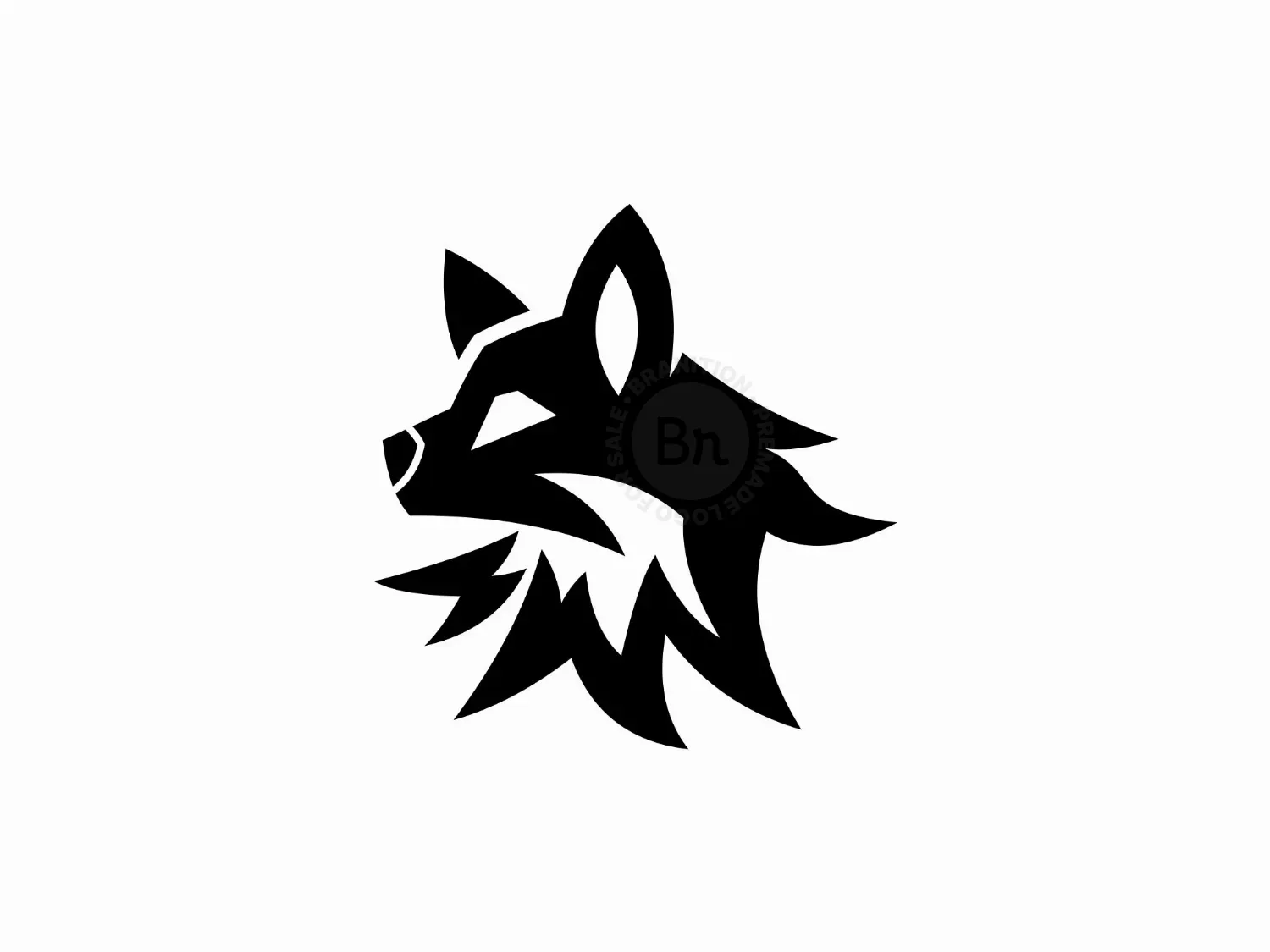 Wolf Head Geometric Logo