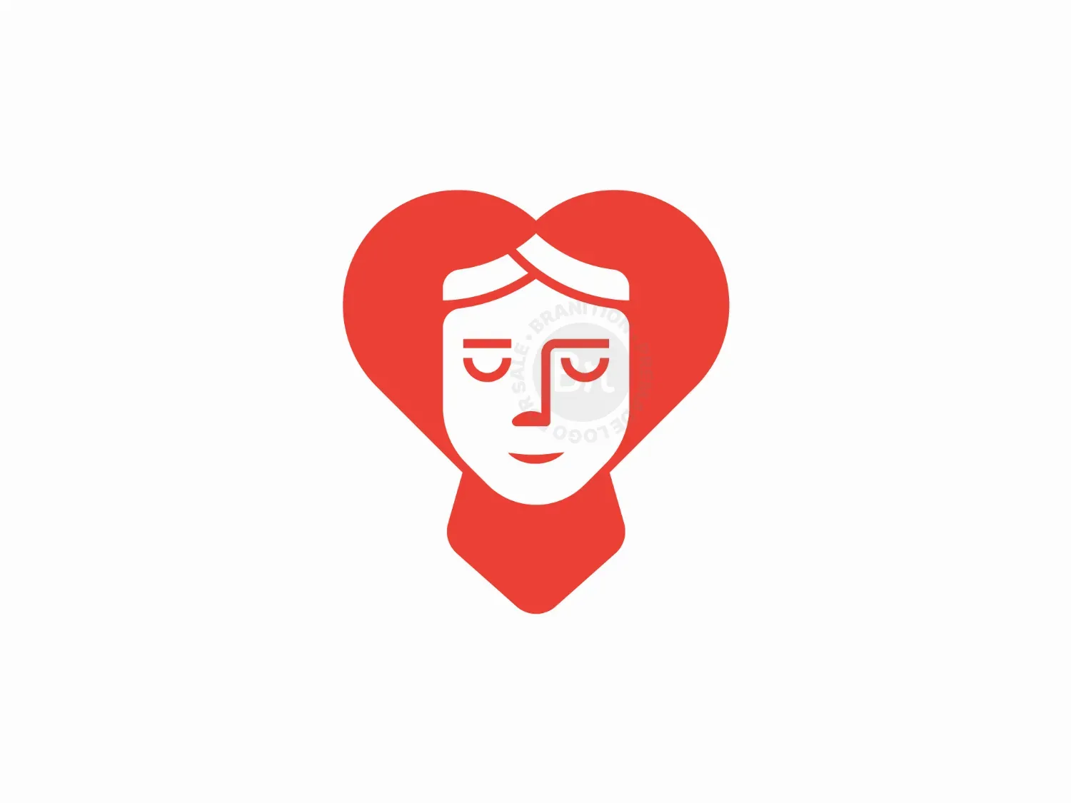 Modern Girl Love Logo