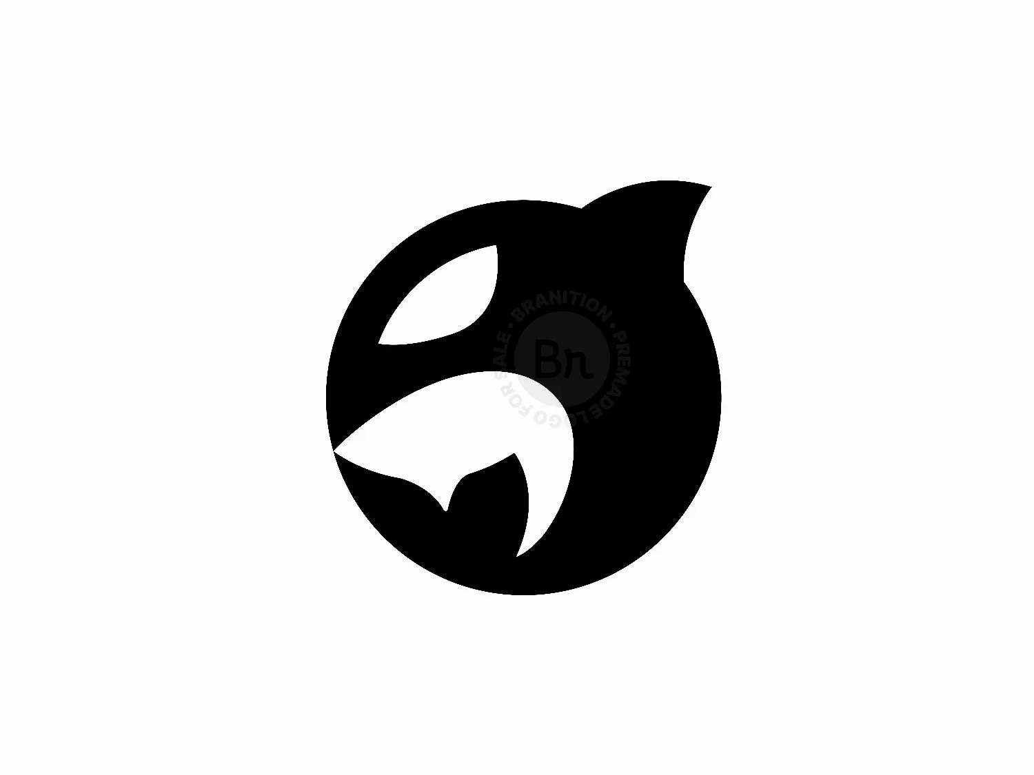 Minimal Circle Orca Logo