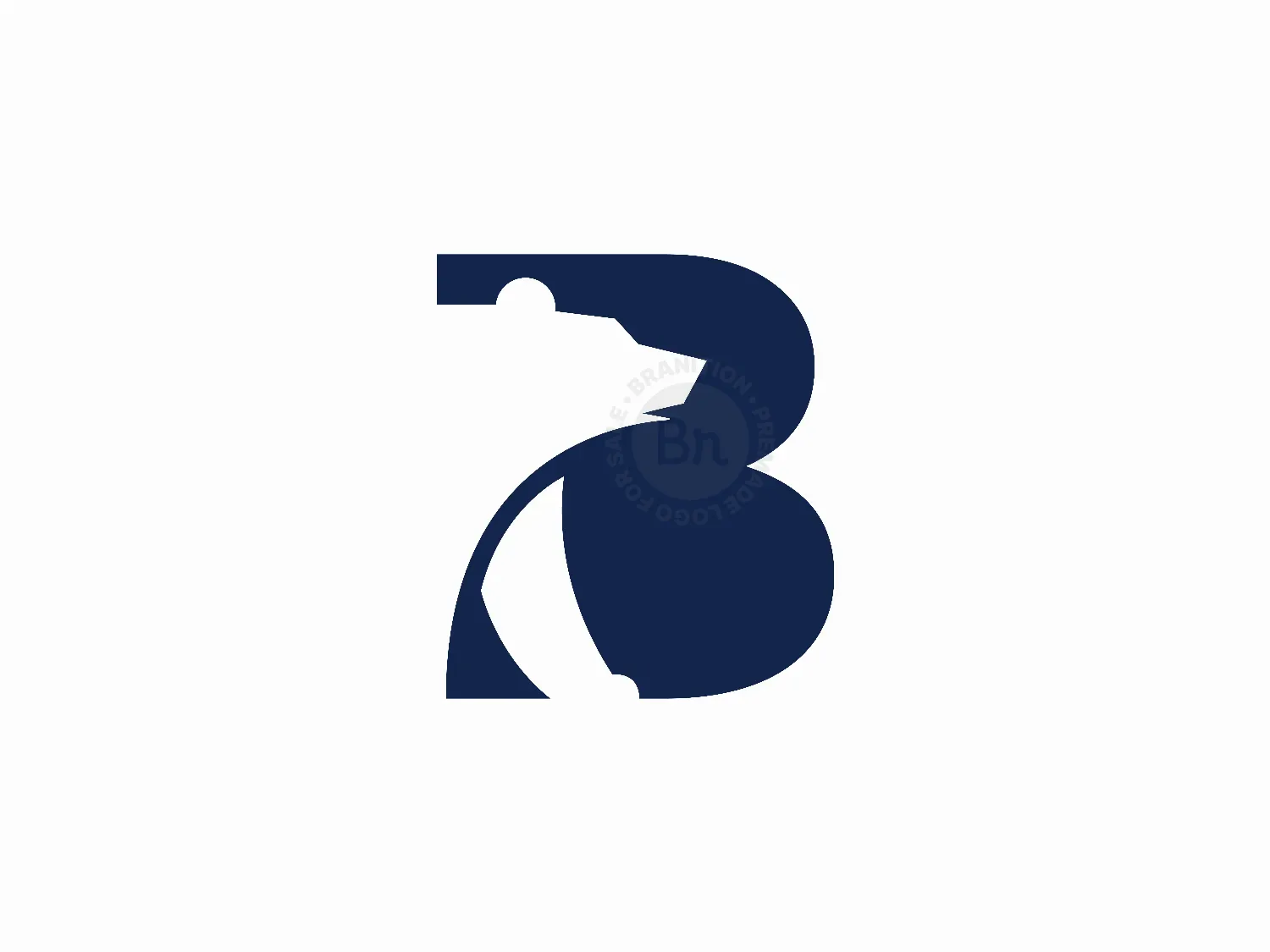 Initial B With Bear Logo