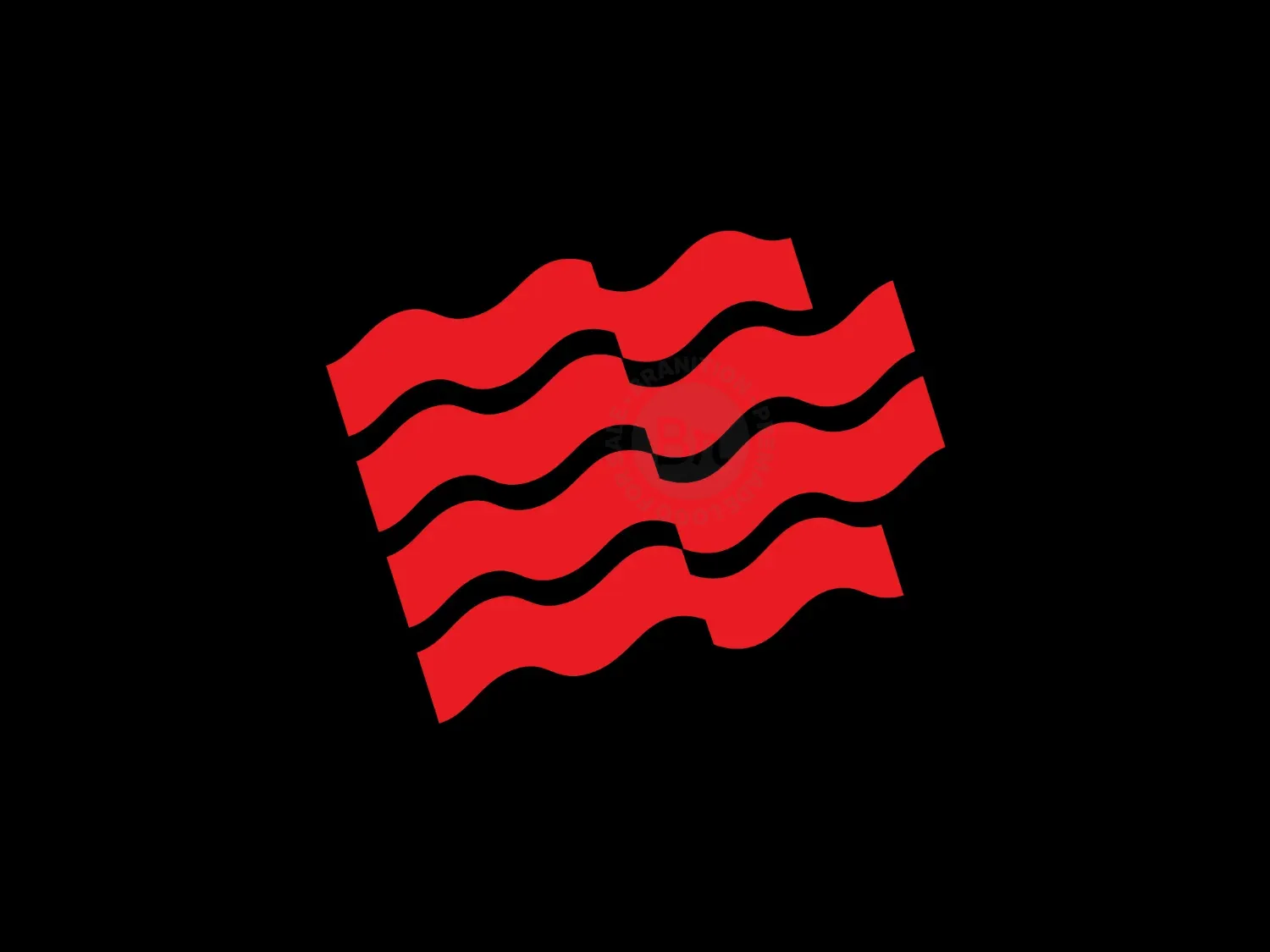 Minimalist Red Flag Logo