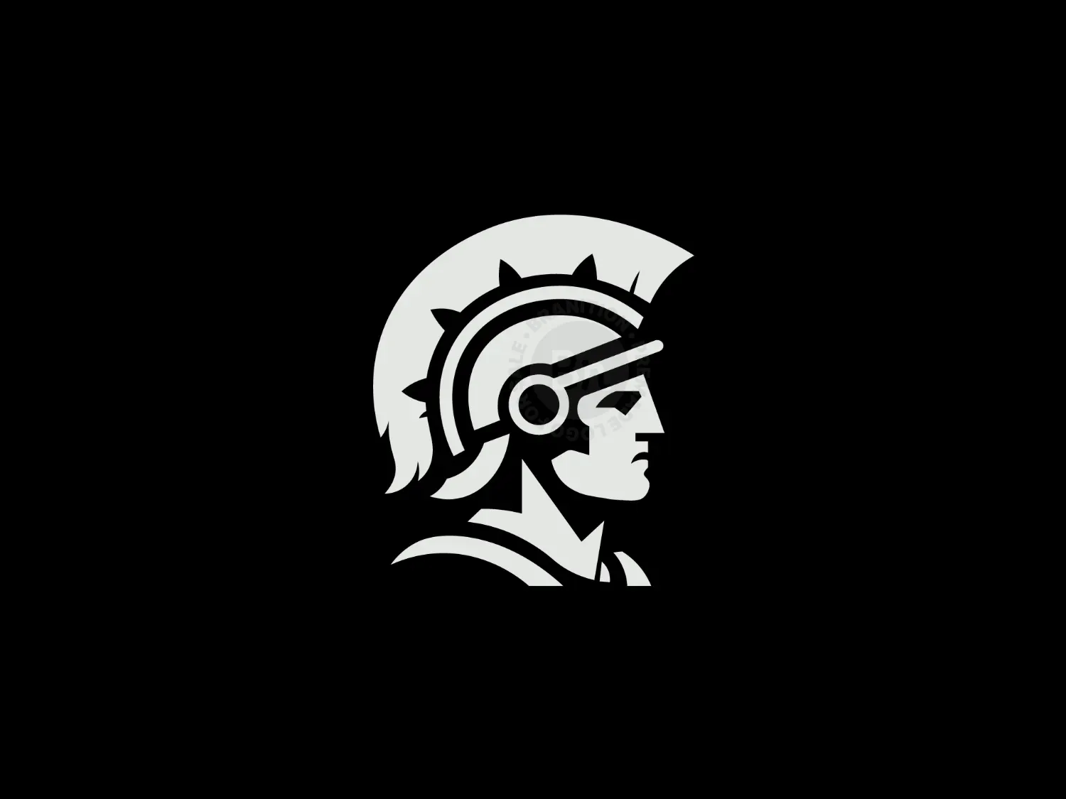 Greek And Spartan Warrior Logo