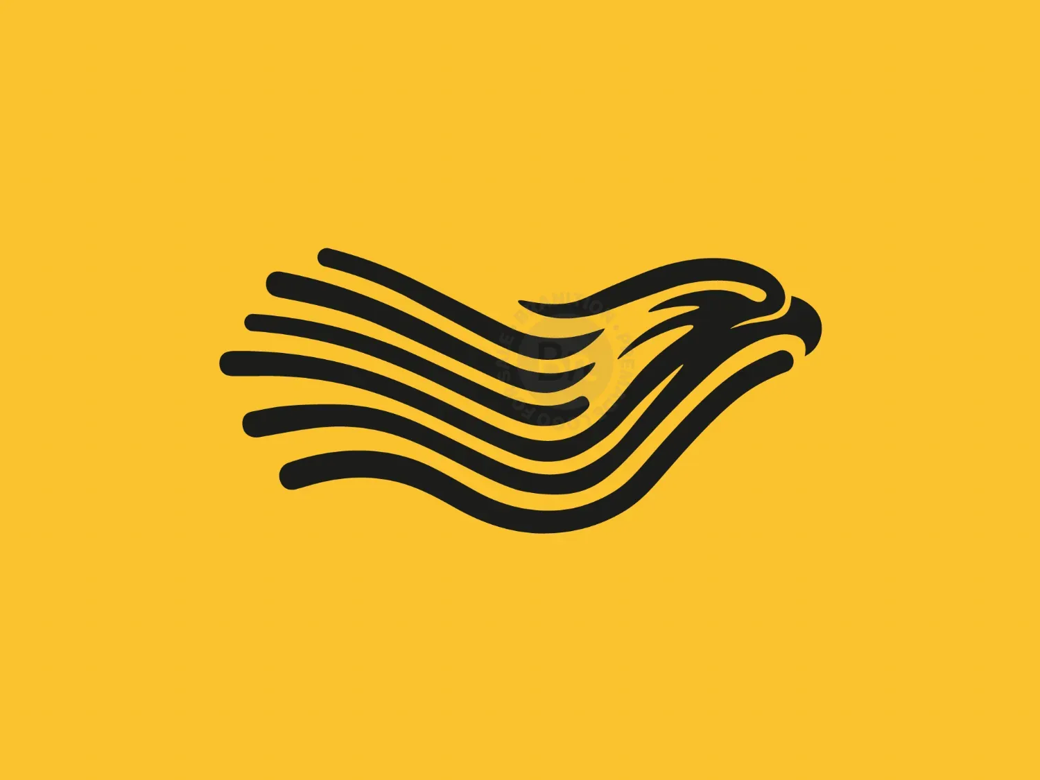 Minimalist Eagle Flag Logo