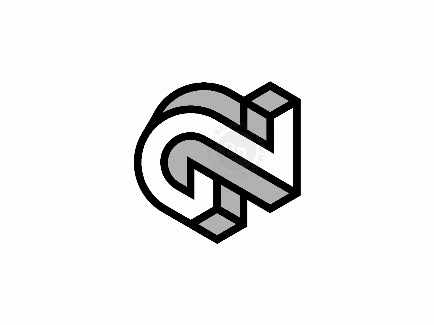 Letter GN Initial NG Logo