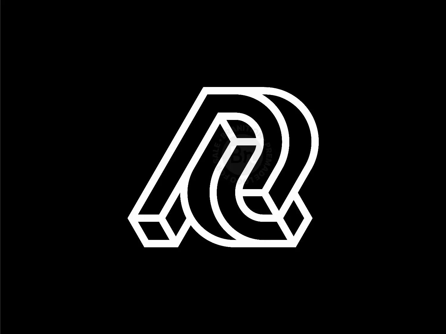 Letter R Impossible Isometric