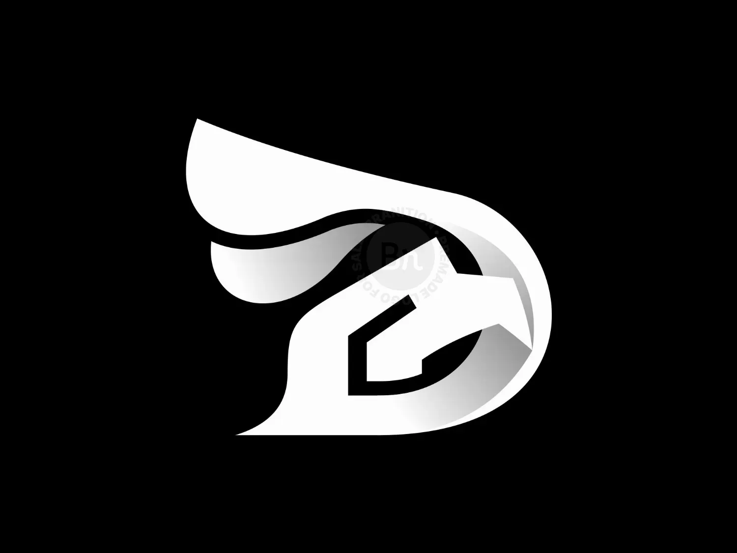 Letter D Eagle Logo