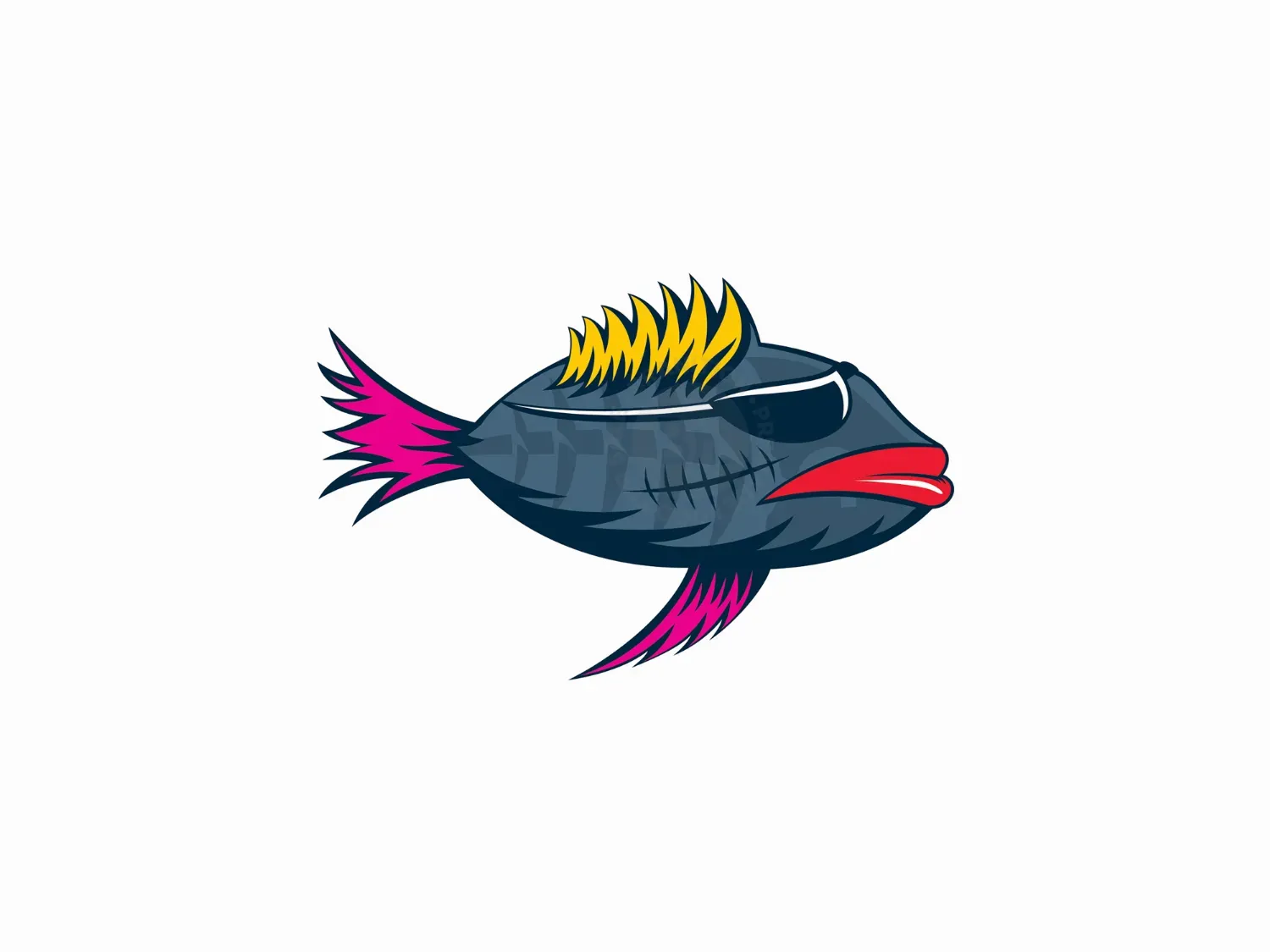 Punk Fish Logo