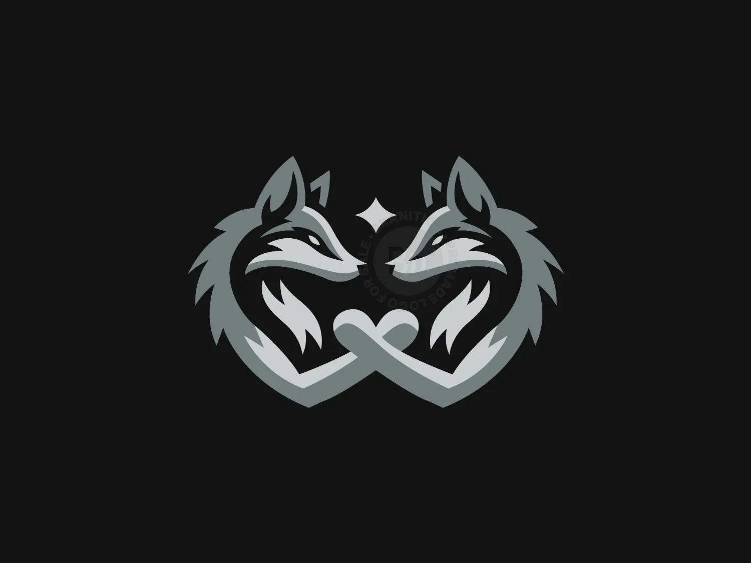 husky dog logo 1