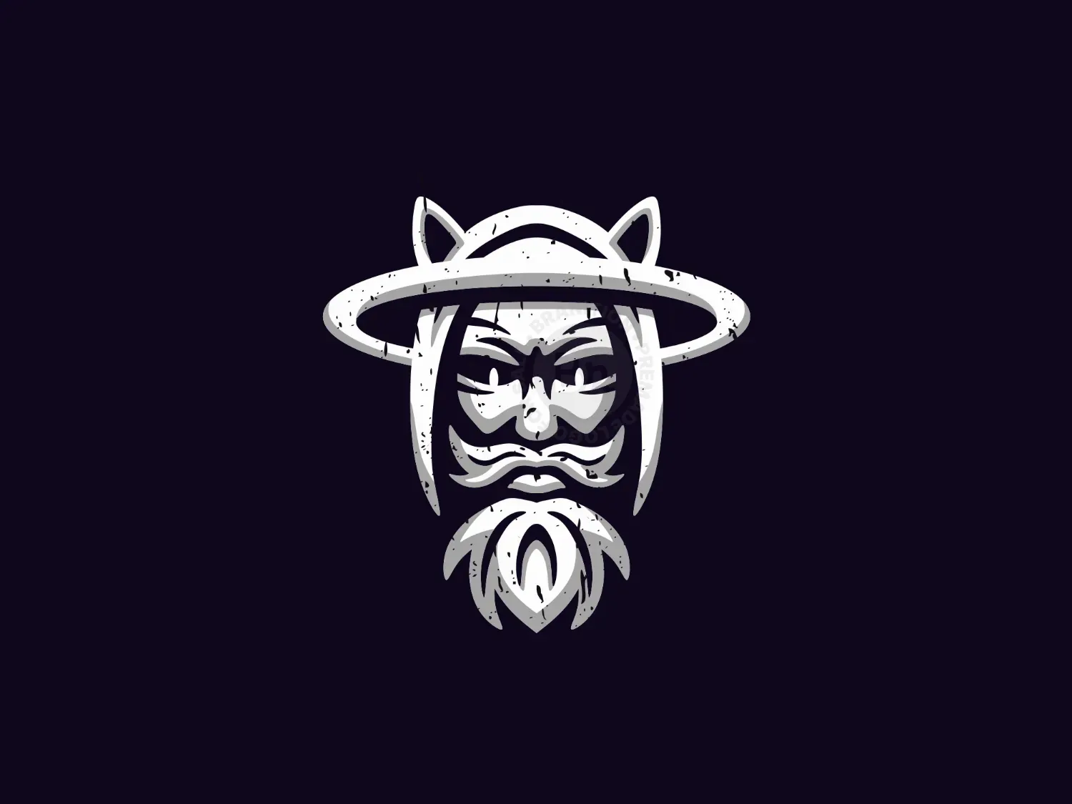 Holy Cat Man In A Hood Logo