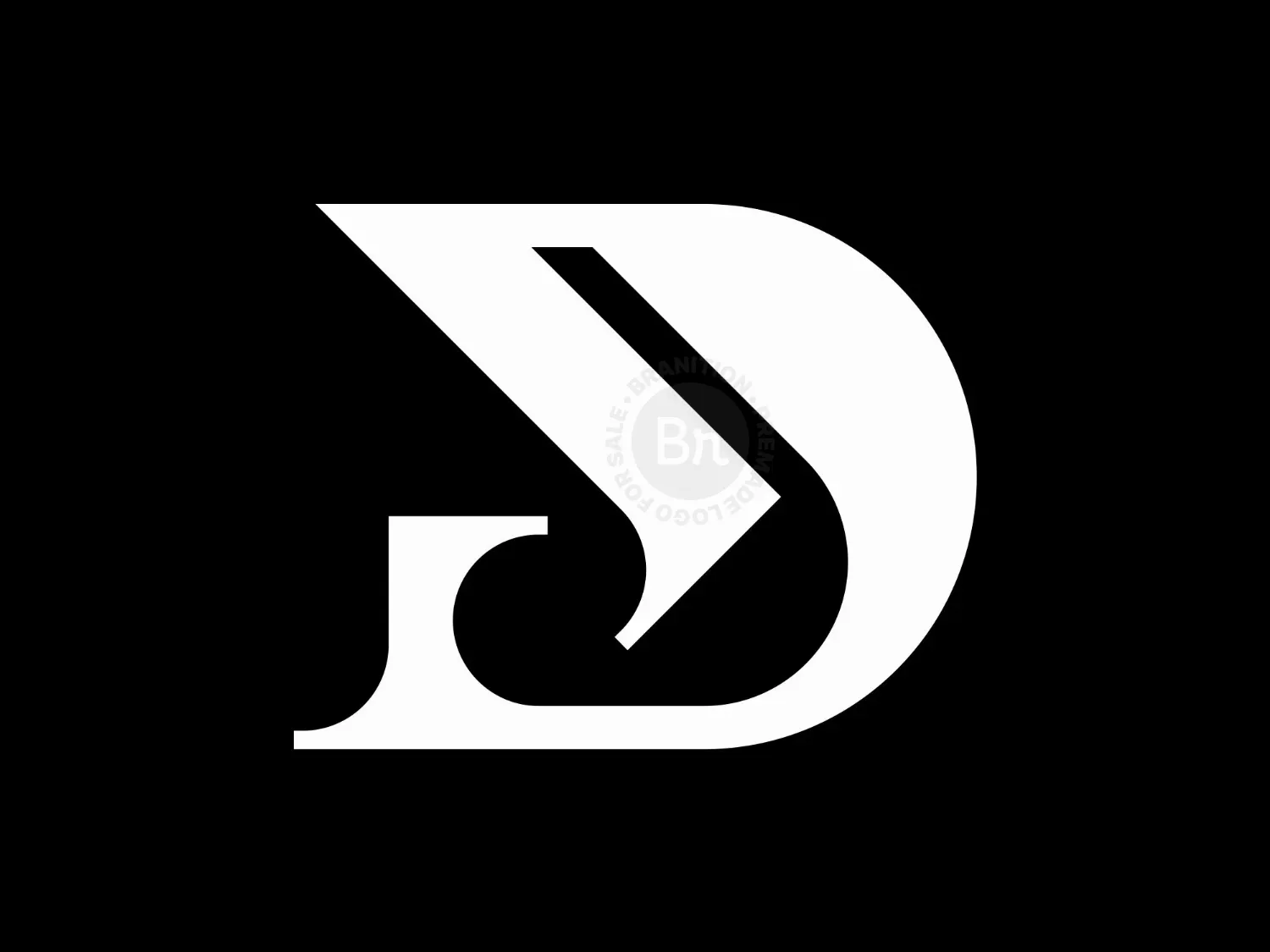 Letter D Minimalist Logo