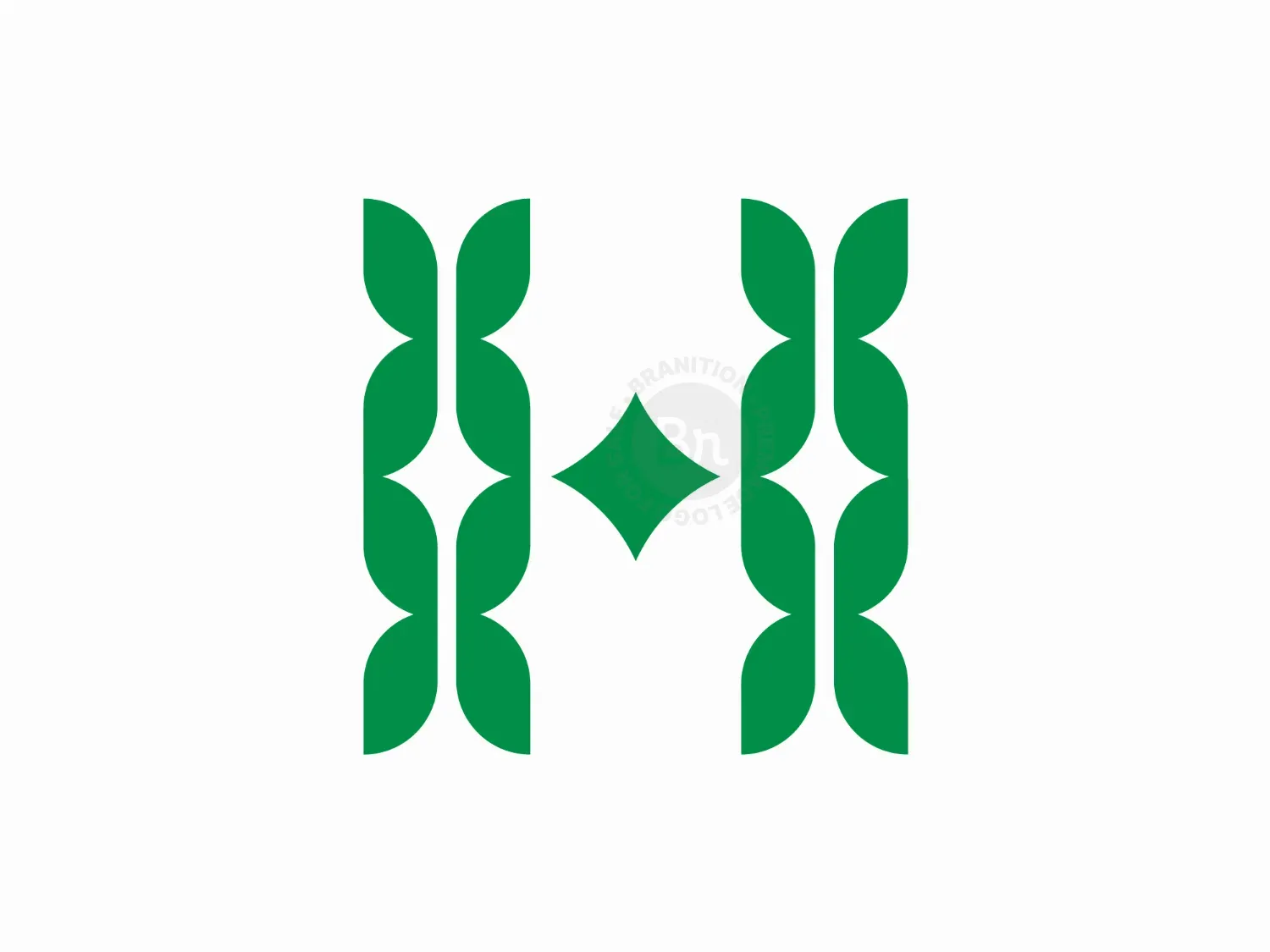 Letter H Nature Logo