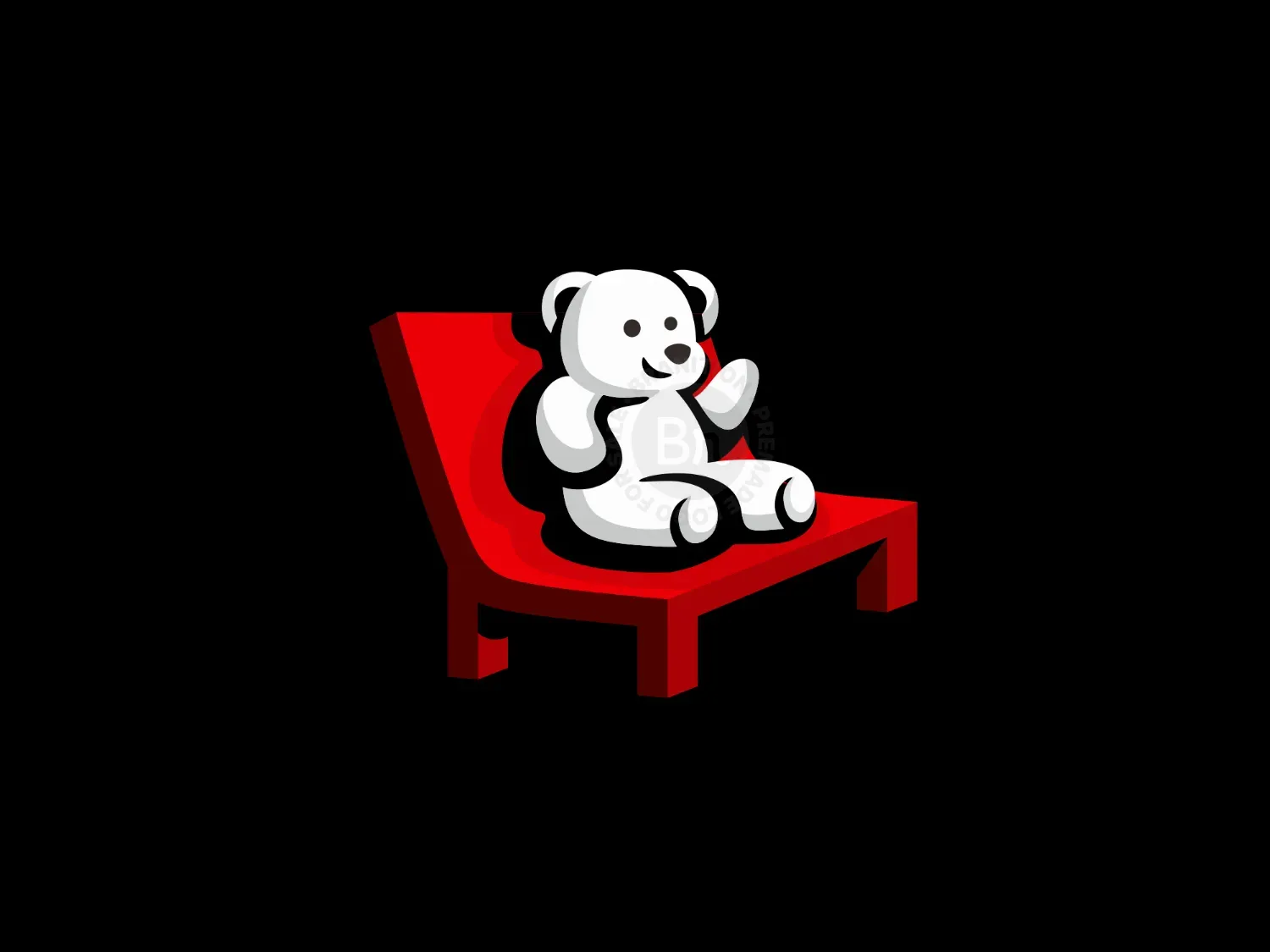 Happy Bear Watching A Movie Logo