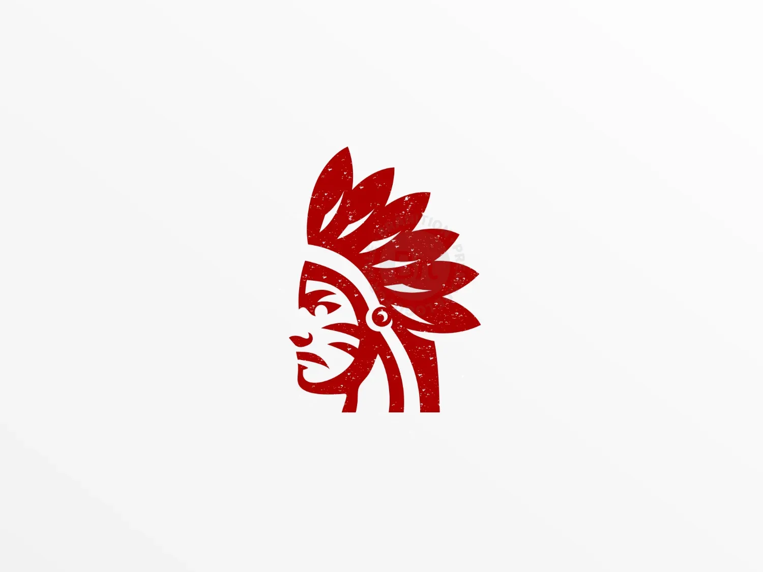 Red Apache Warrior Logo