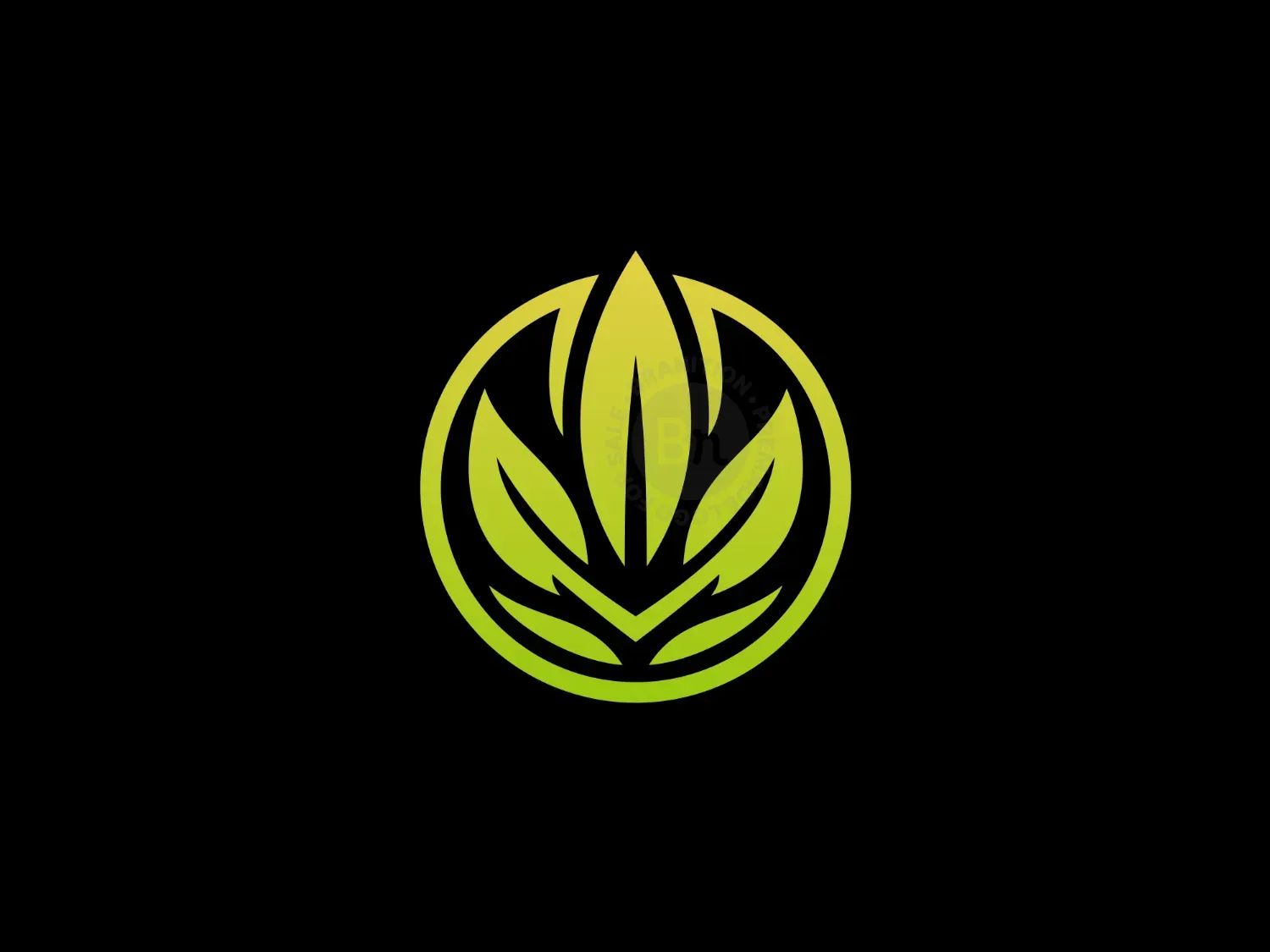 Modern Simple Plant Logo