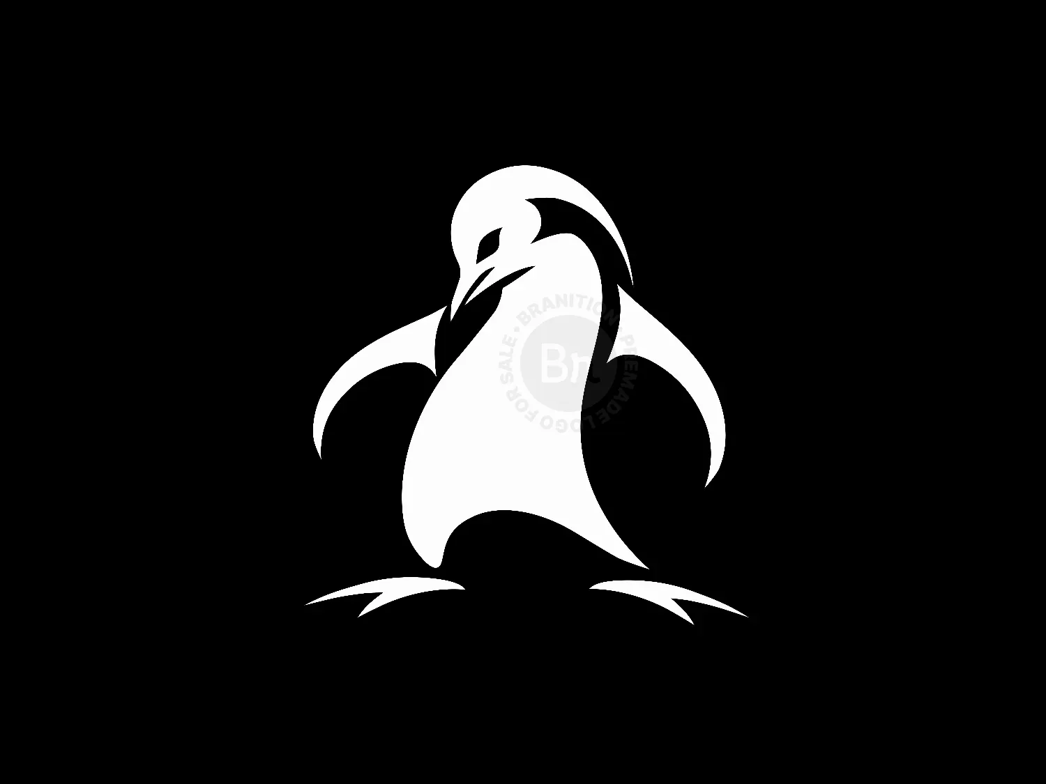 Modern And Elegant Penguin Logo