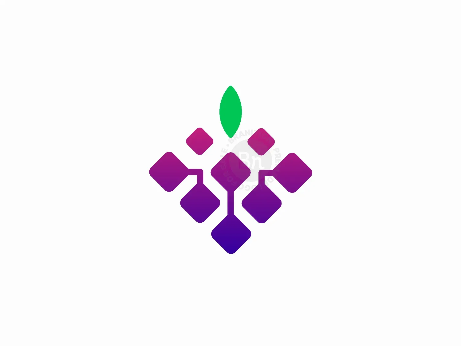 Geometric Grape Logo