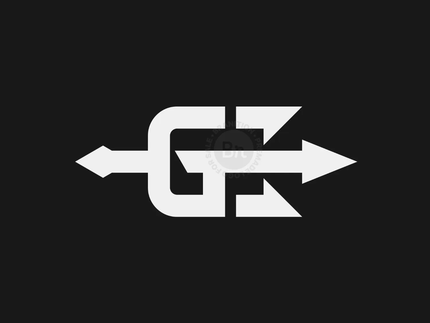 Letter G Trident Logo