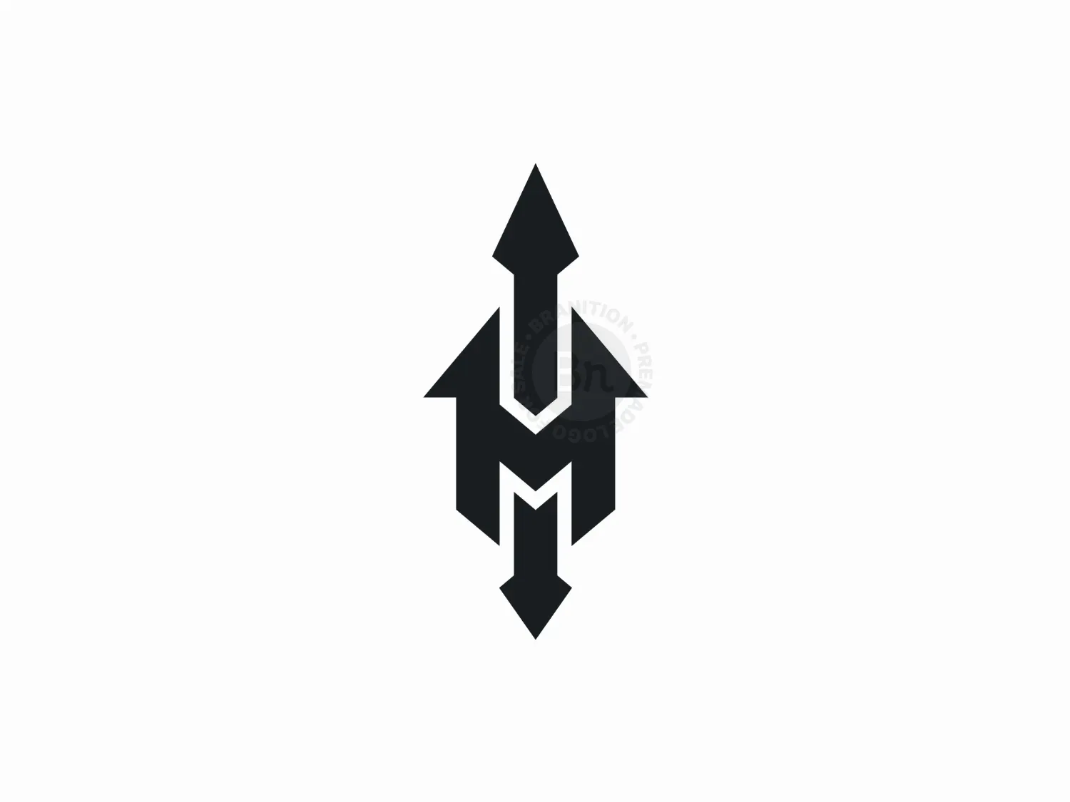 Leter M Trident Logo