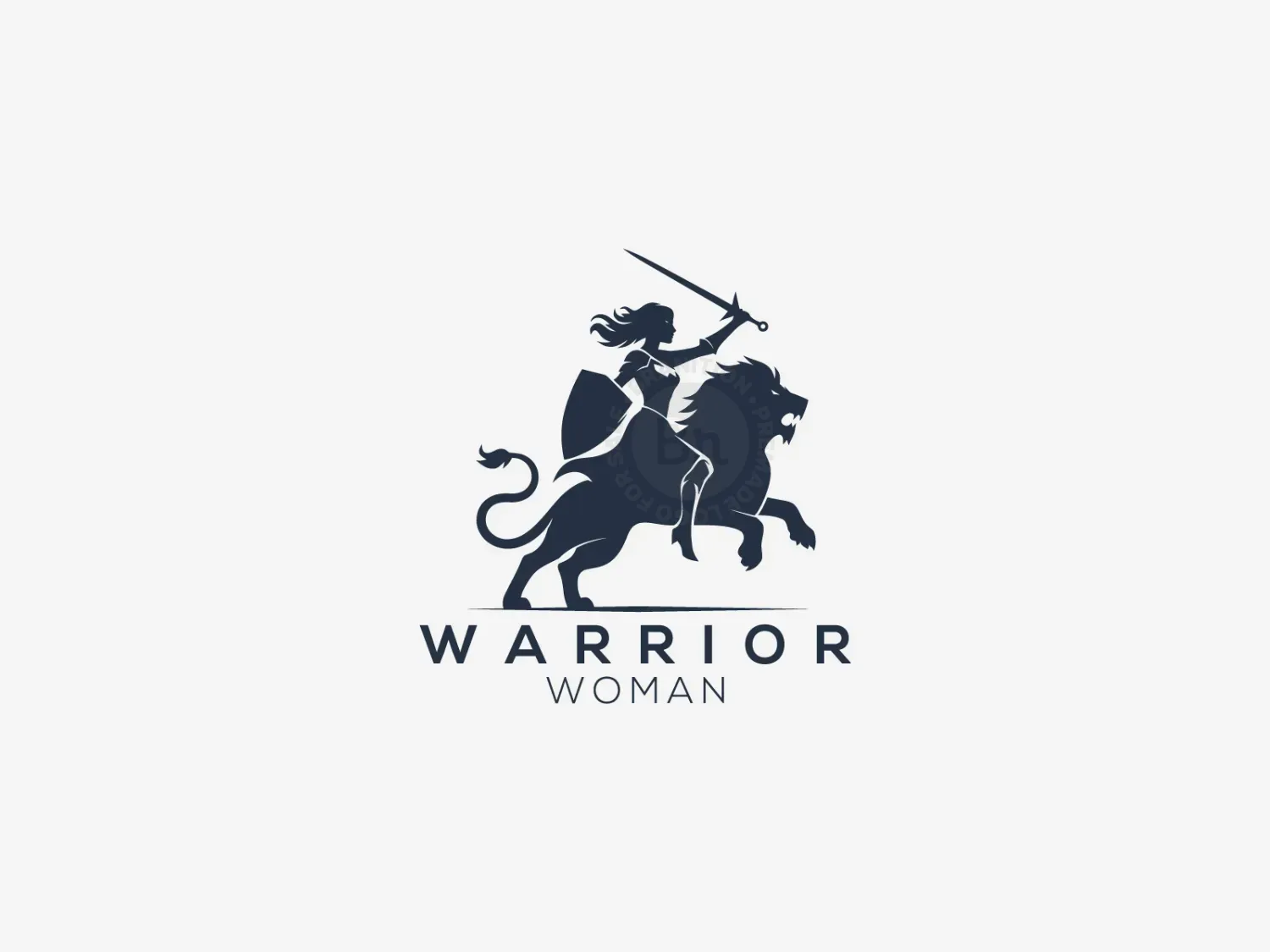 Warrior Woman Vector Logo For Sale!