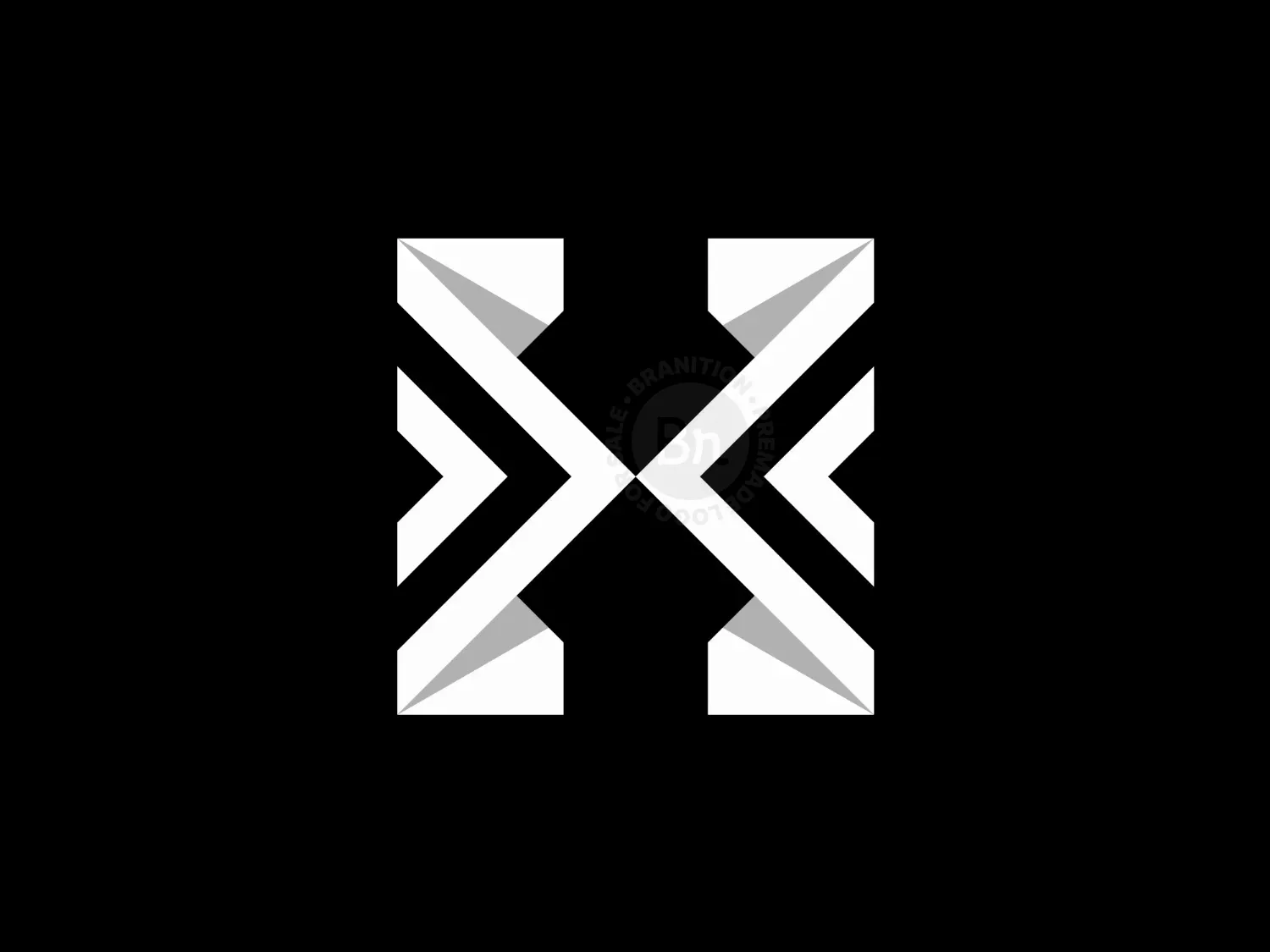 Letter Hx Arrow Logo