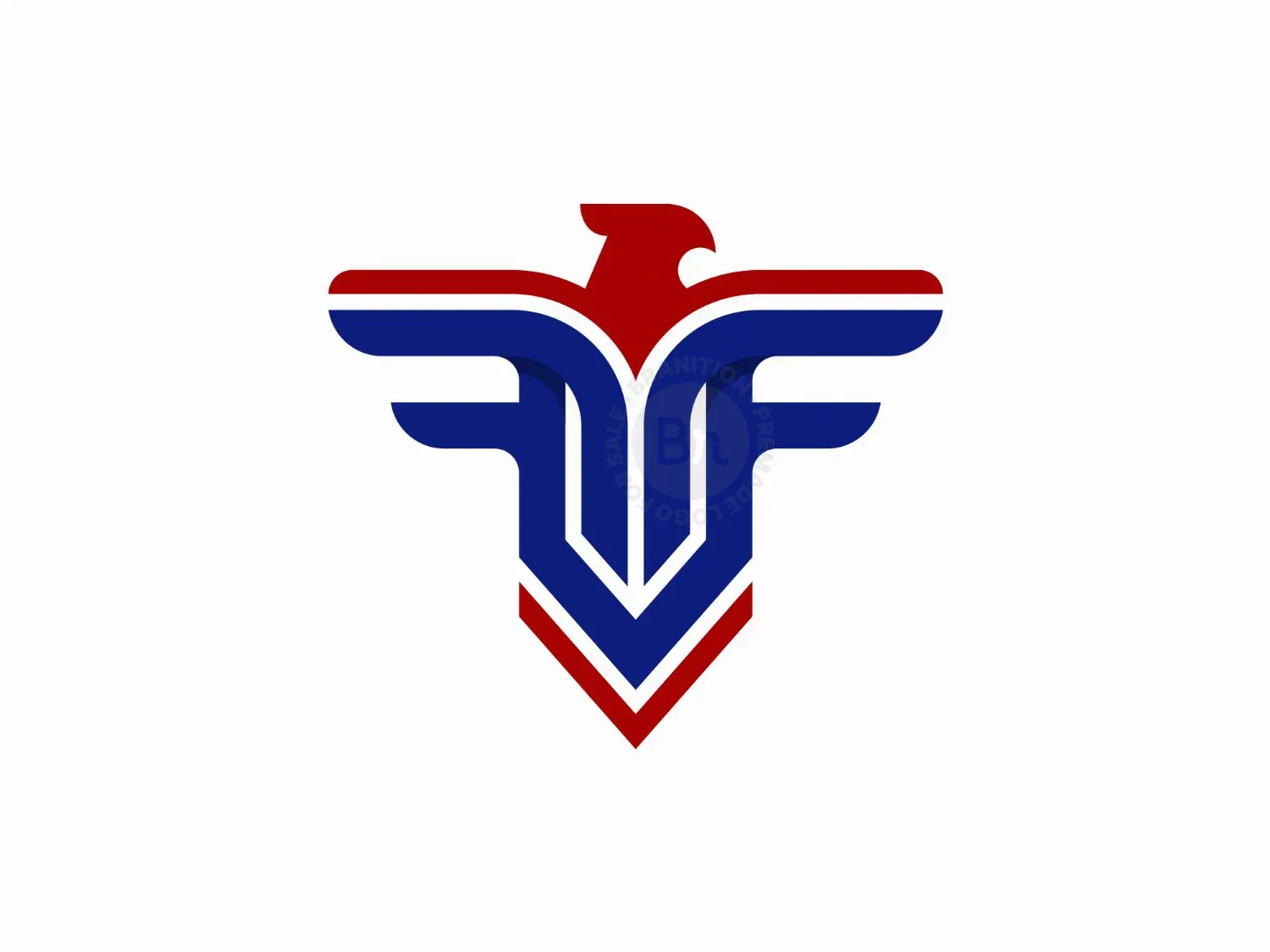 Initial Ff Eagle Logo