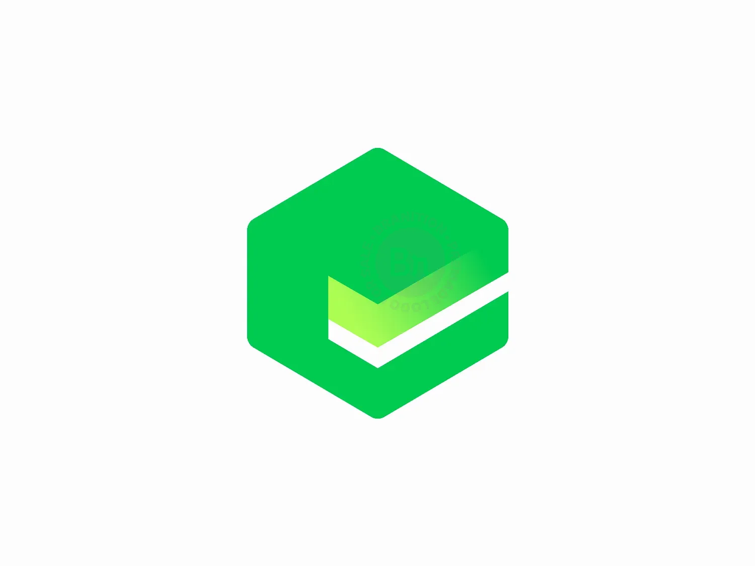 Checkmark Logo With Hexagon