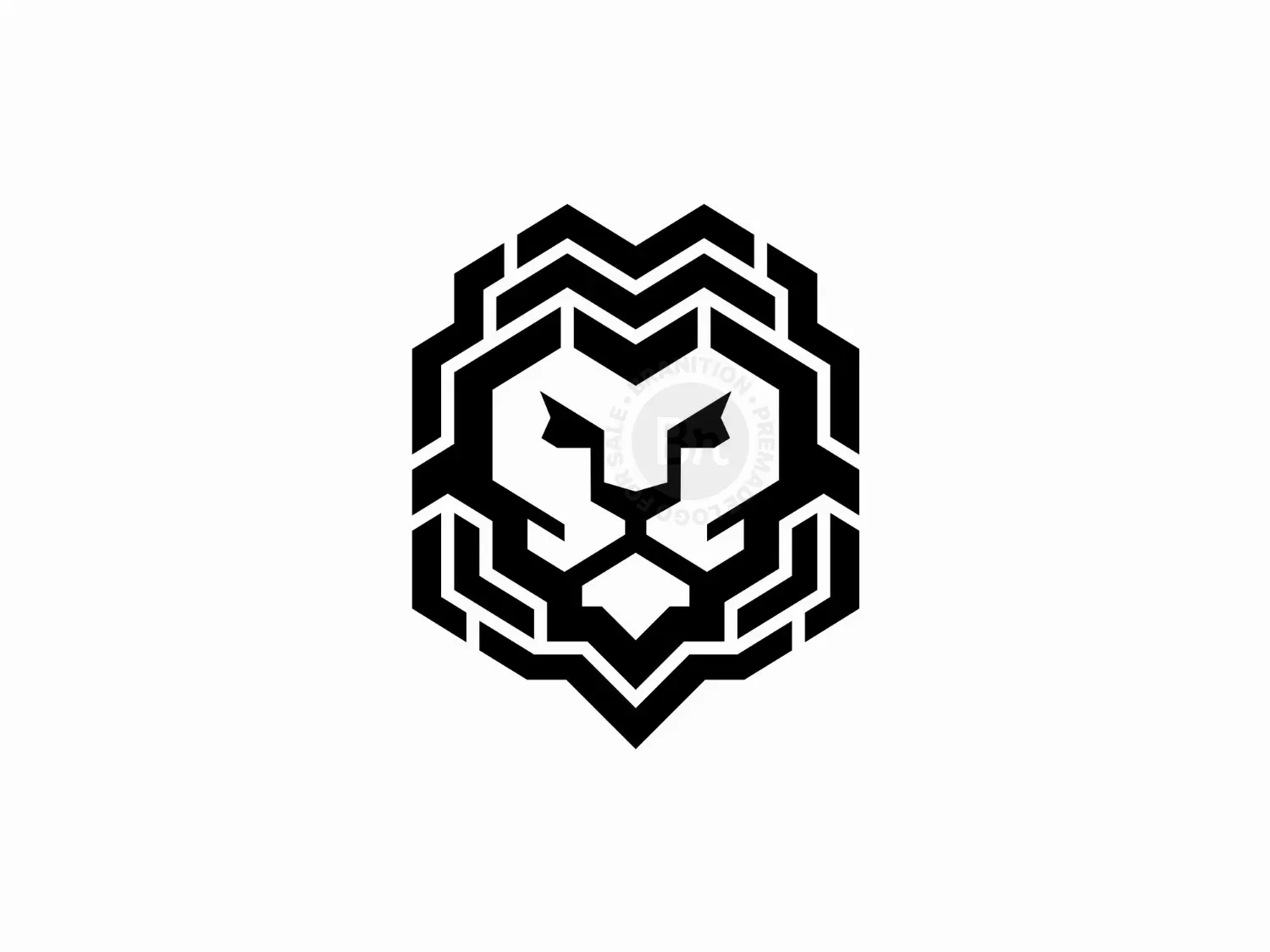 Lion Geometric Logo