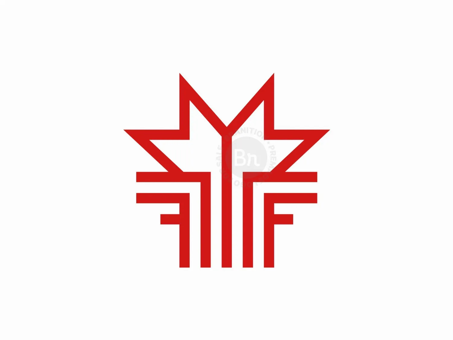 Initial Ff Maple Logo