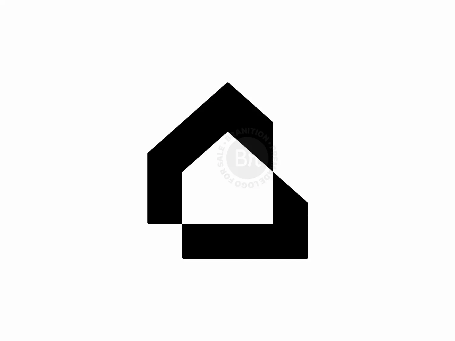 Real Estate Logo/ Home Logo/  Negative Space Logo