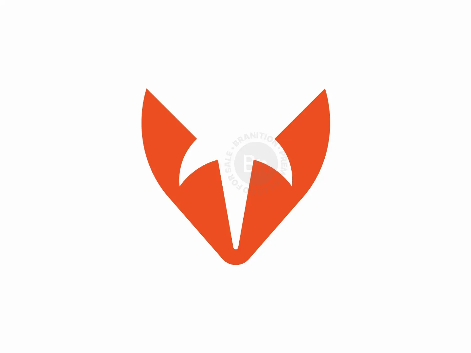 Stylish Letter T Fox Logo