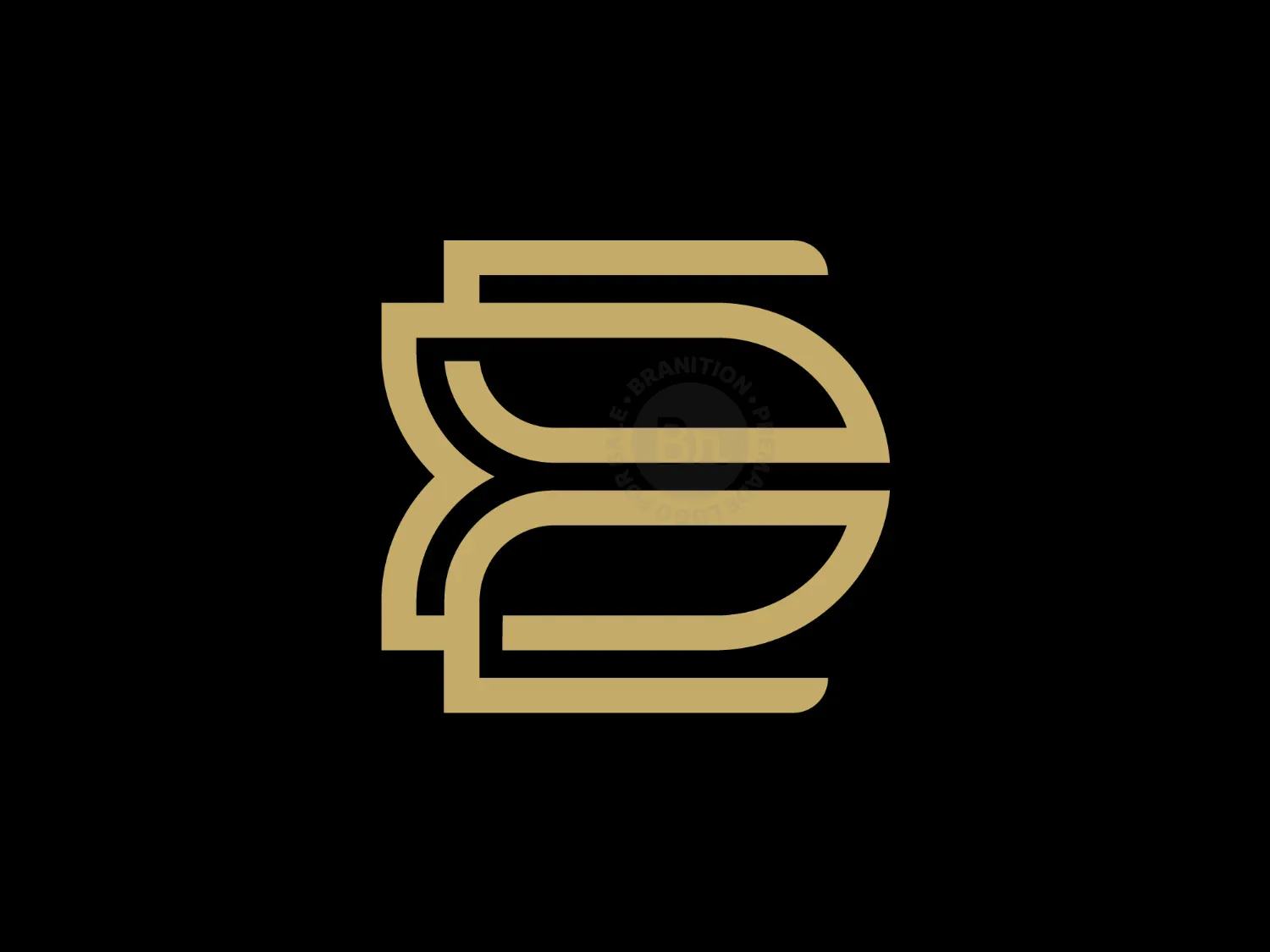 Luxury Letter ED Or DE Logo