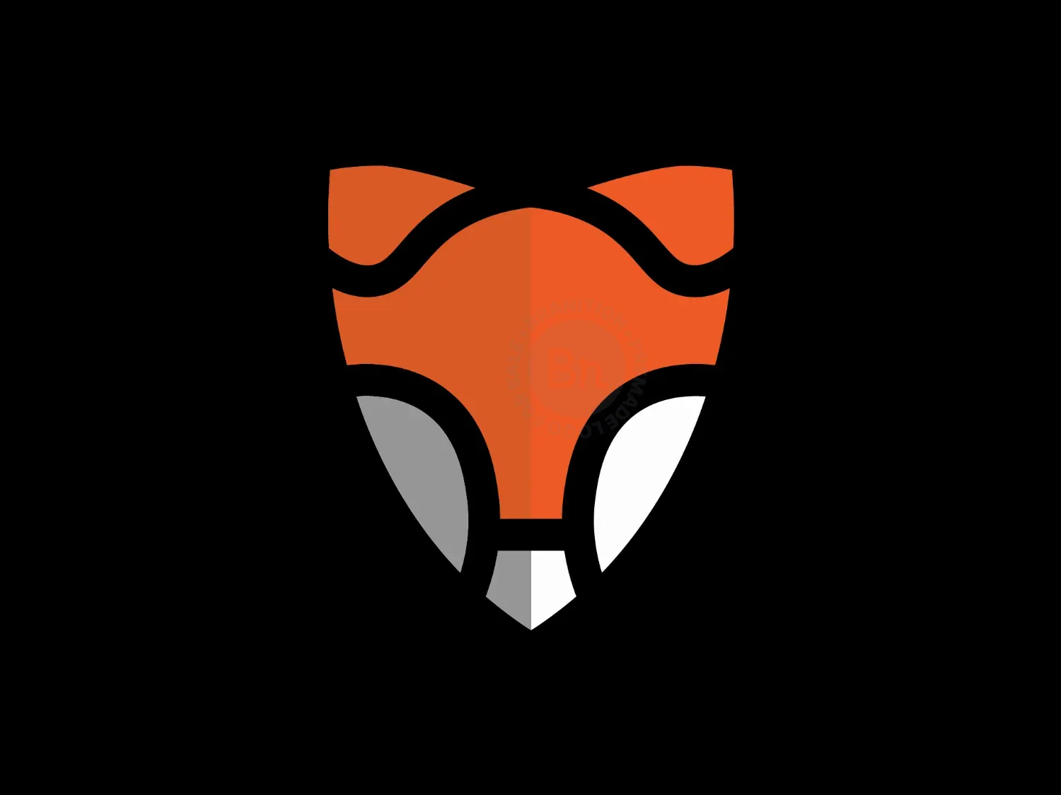 modern fox logo logo 3