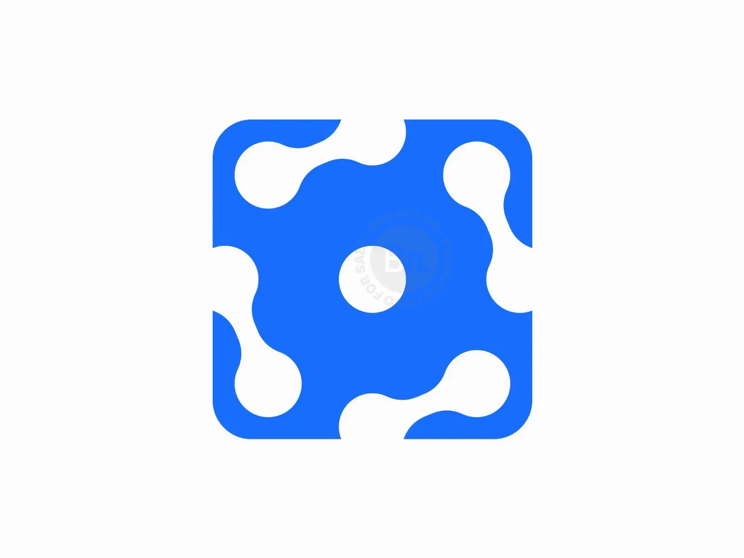 Square Molecule Tech Logo