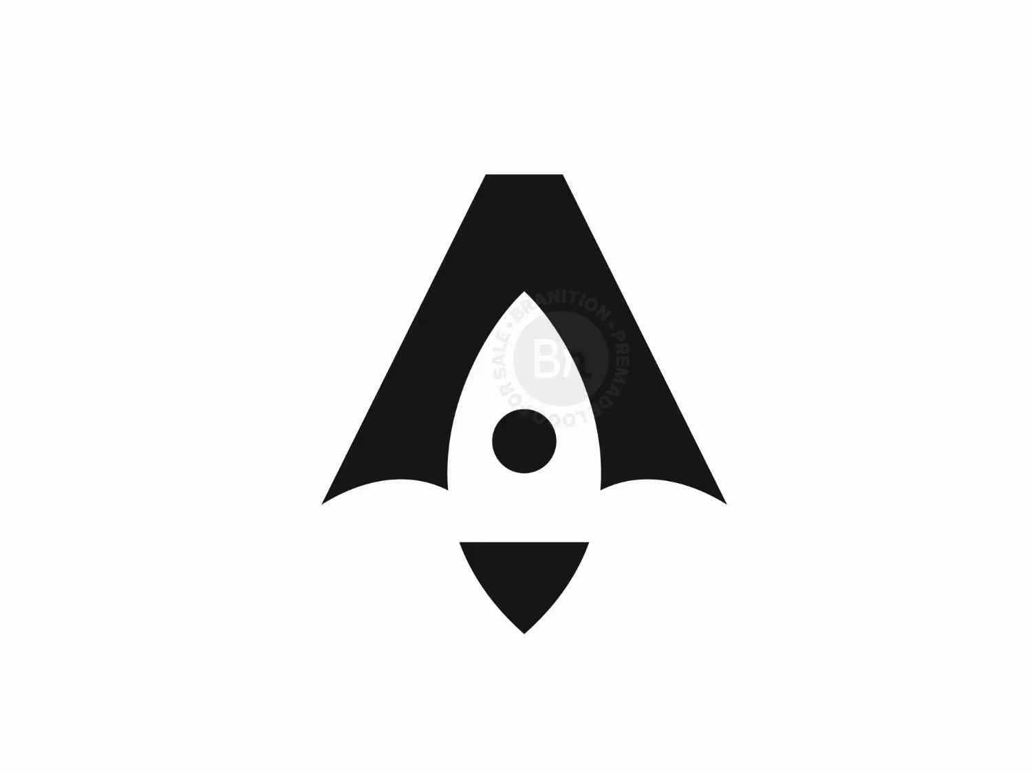 Letter A Rocket Logo