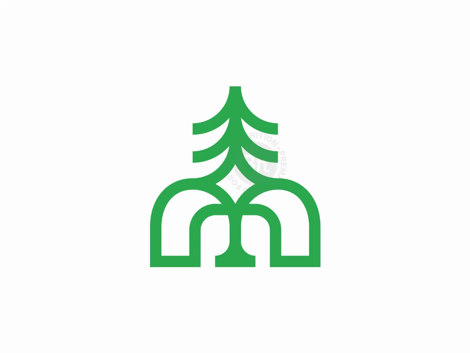 Modern M Pine Logo