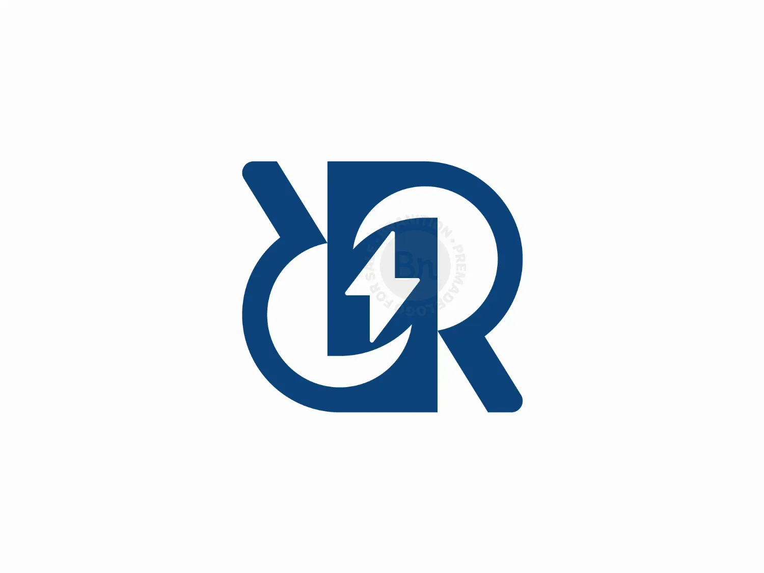 Ambigram R Lightning Logo