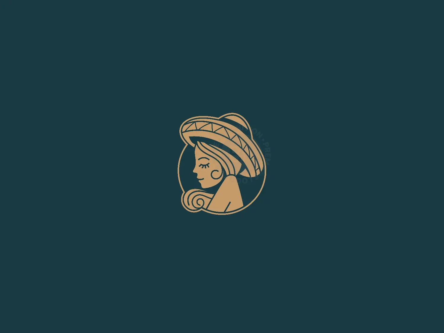 Mexican Girl-Inspired Logo