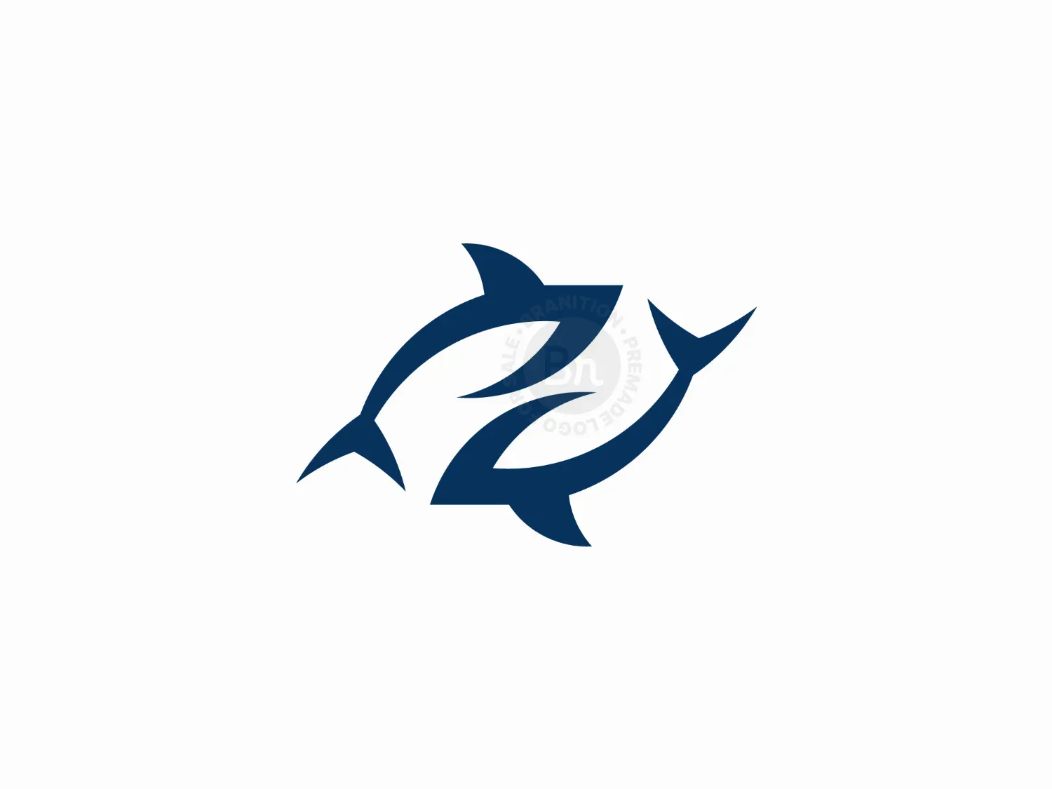 Letter Z Twin Shark Logo