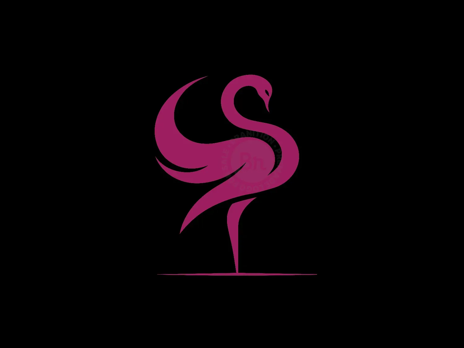 Modern And Elegant Swan Logo