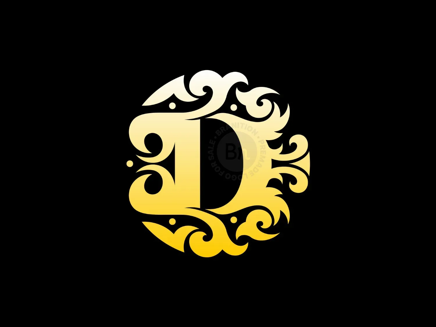 Letter D Ornament Logo