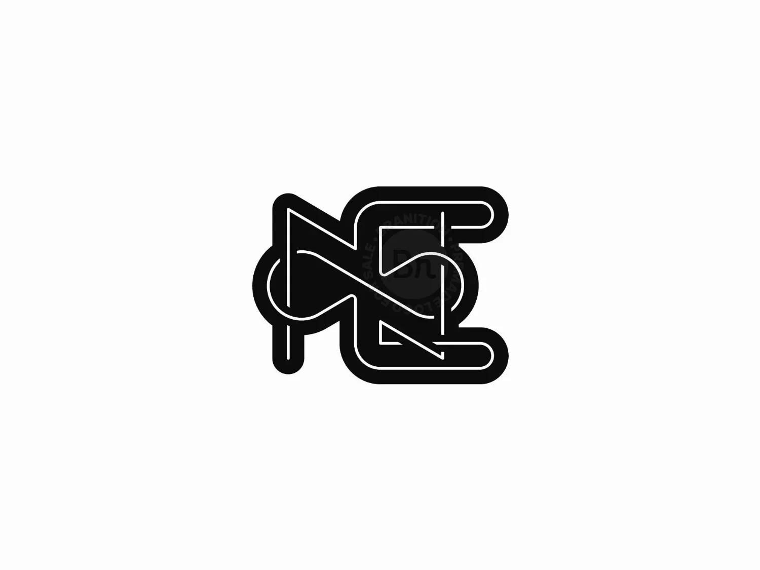 EN Or NE Infinity Monogram Logo For Sale