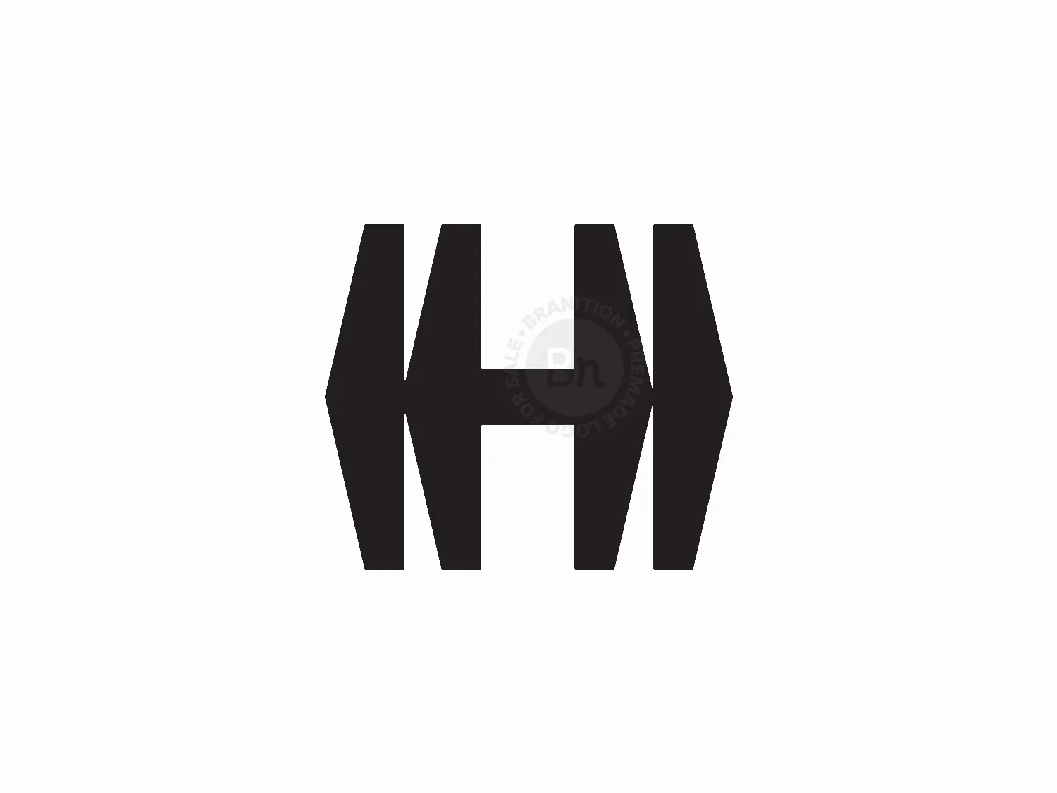 Abstract Modern Letter H Logo Design