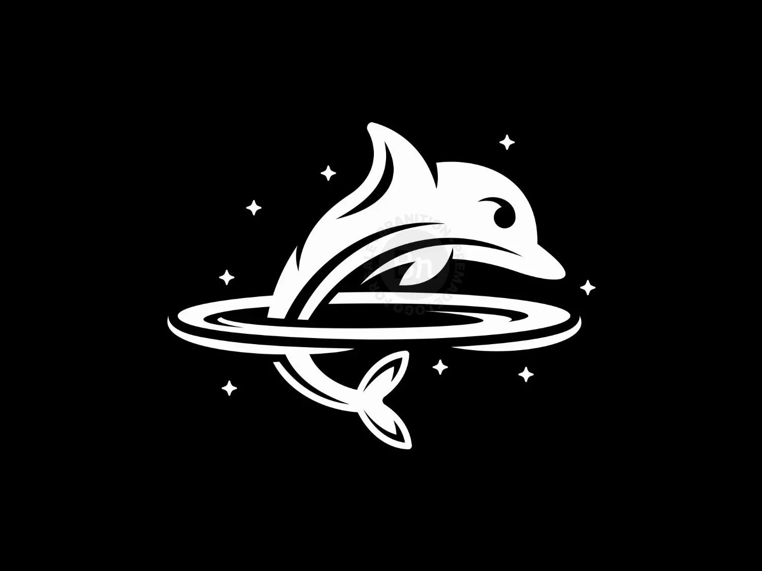 Dolphin Space Planet Logo