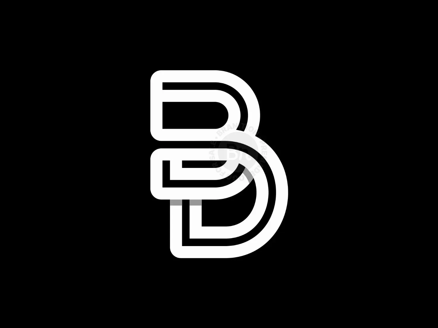 letter bd logo logo 9