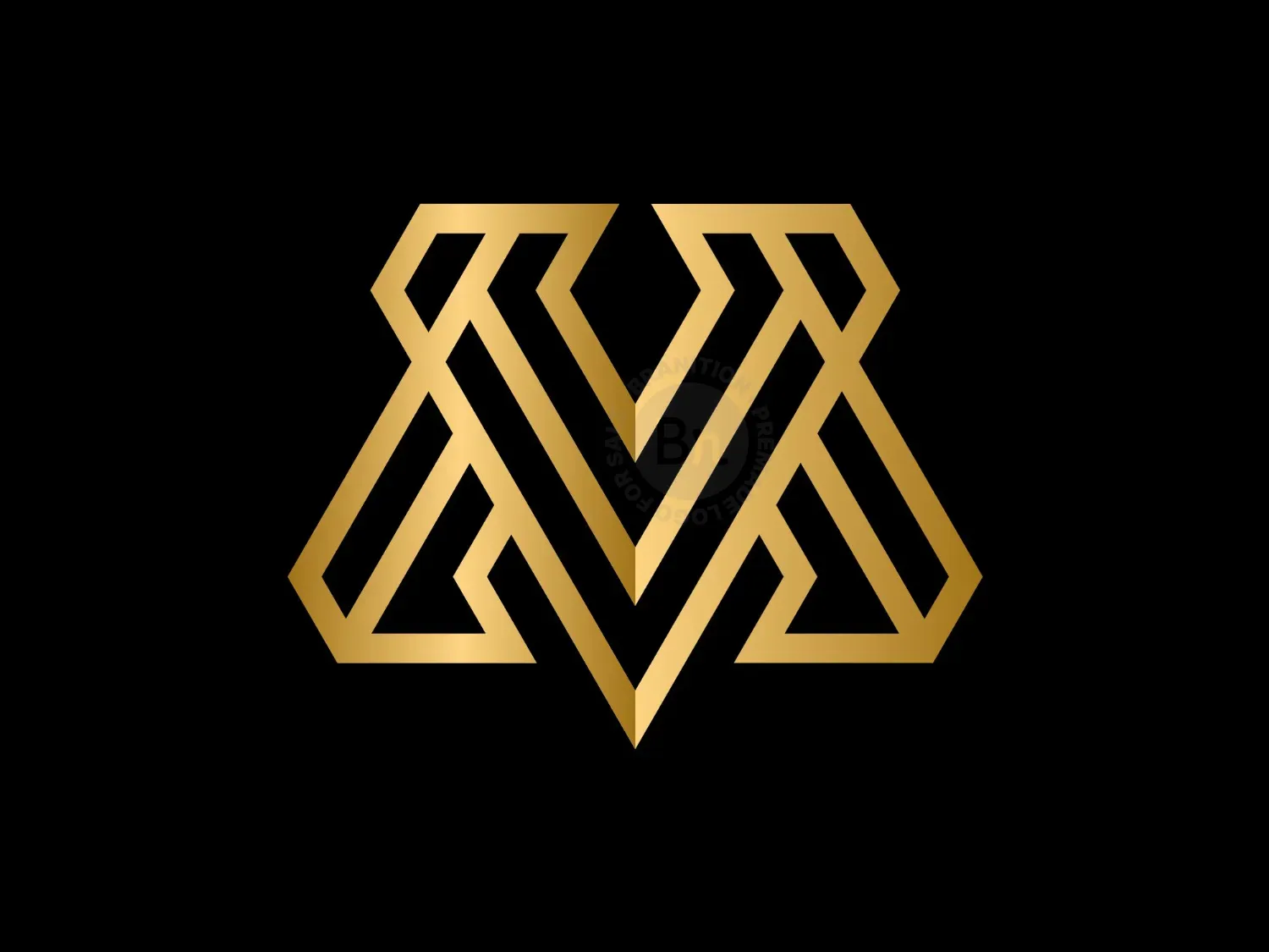 v monogram logo 22