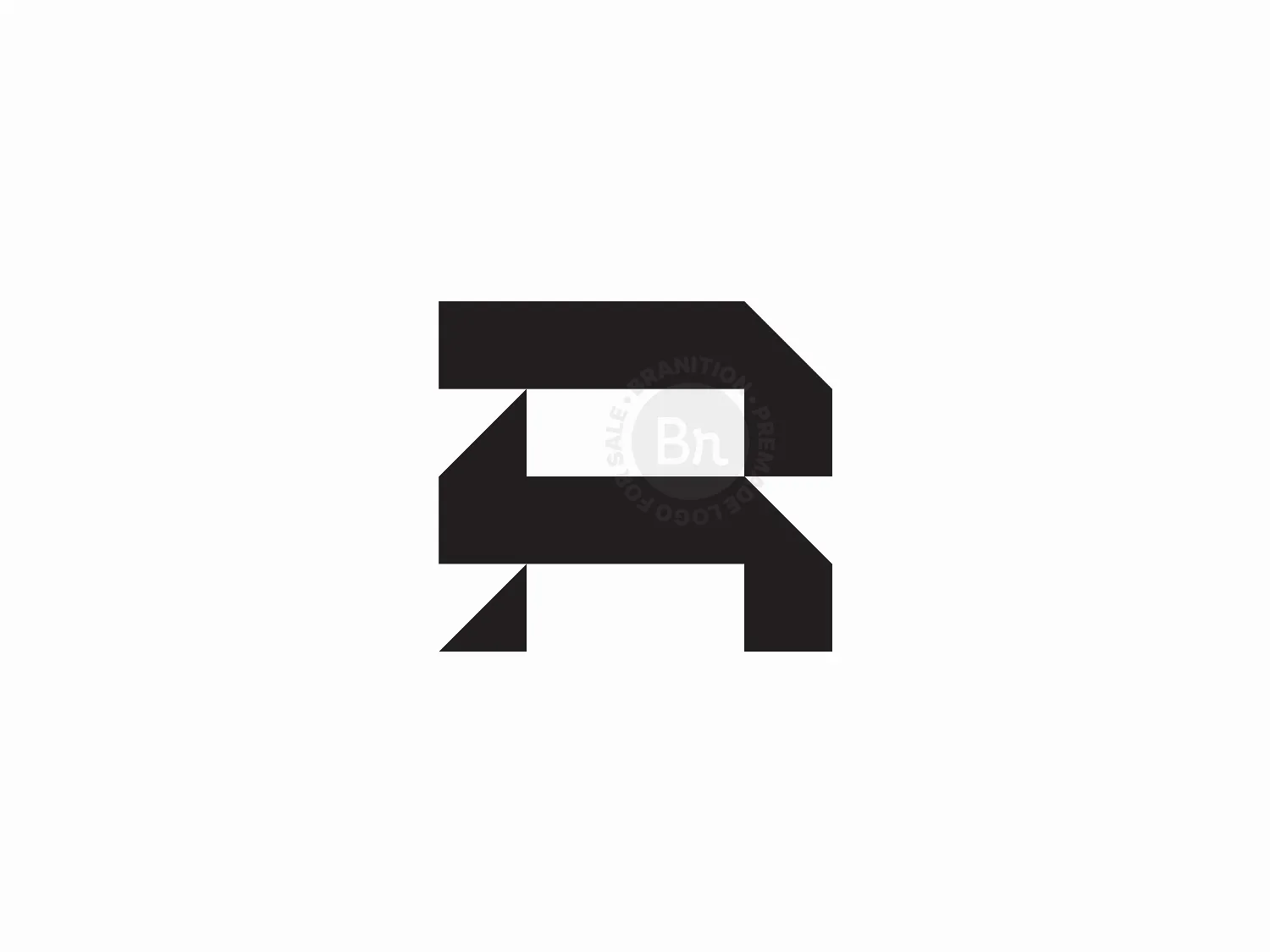 letter r modern logo logo 0