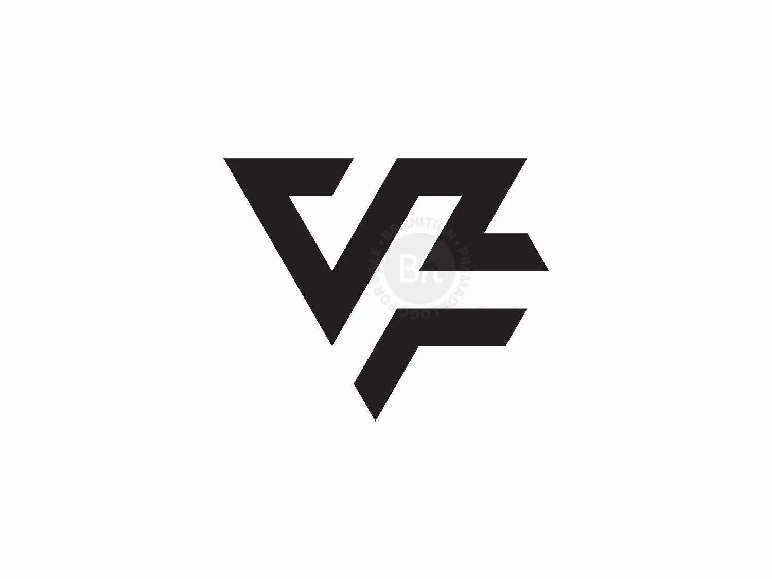 modern vf logo design logo 0