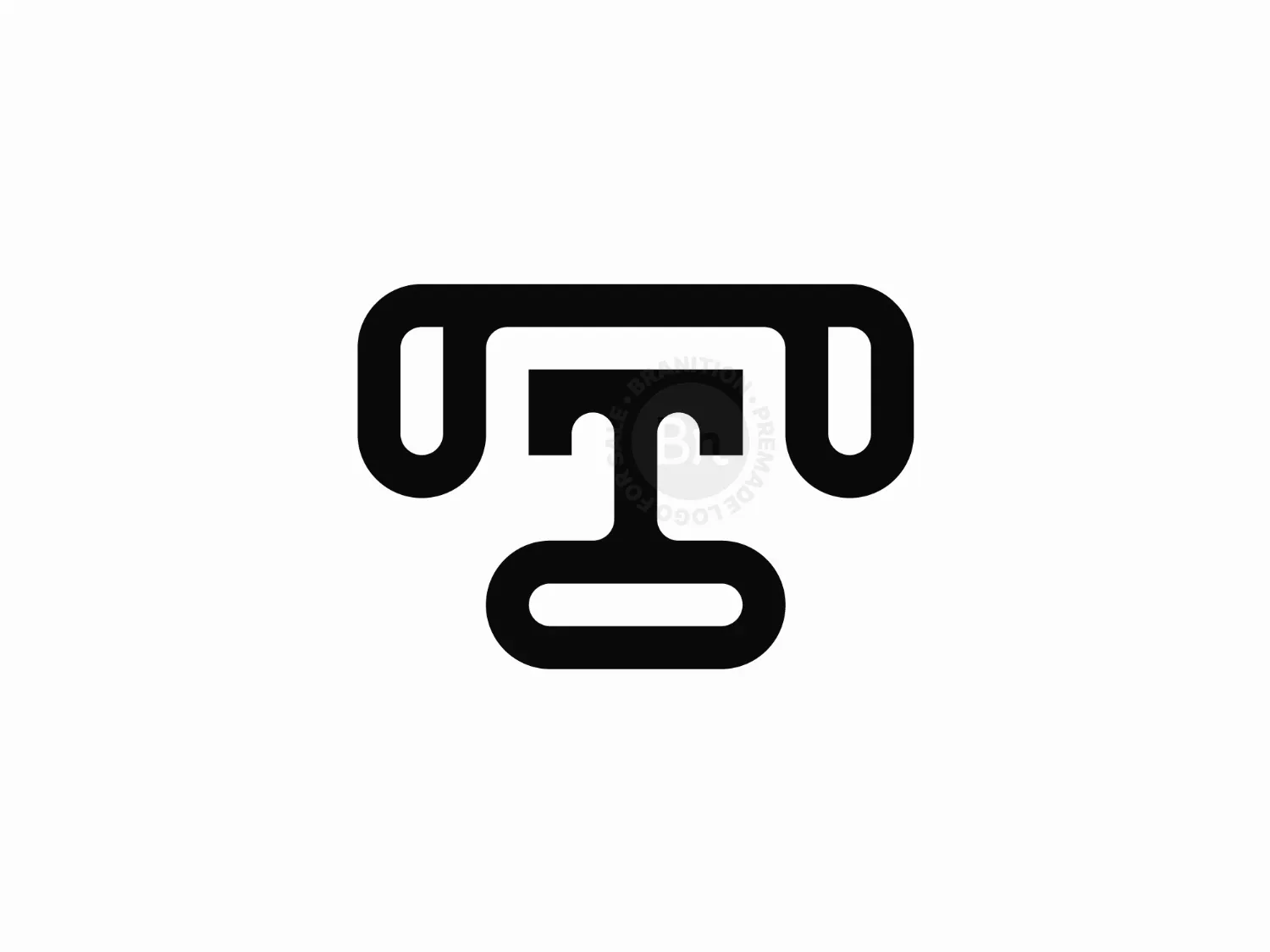 Unique And Simple Letter T Logo