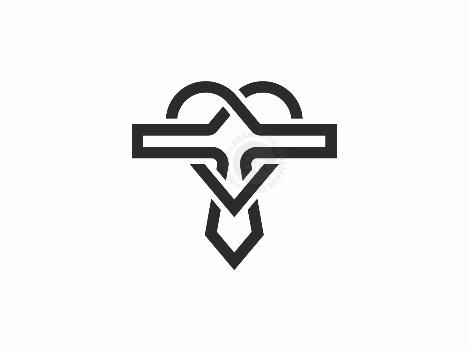 Minimalist Love Letter T Logo